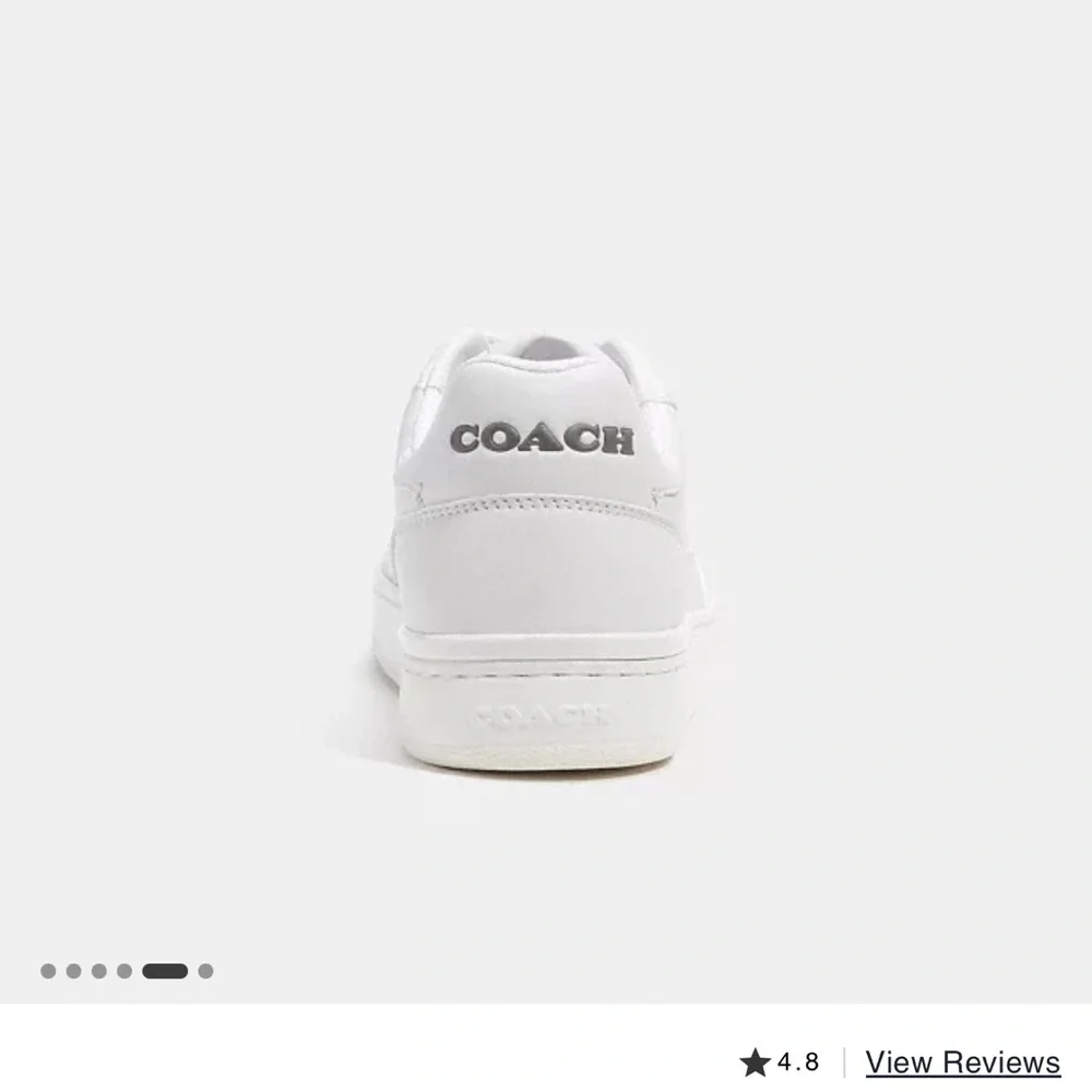 NWT- Coach White Clip Court Low Top Sneakers- size 7 - Picture 4 of 10